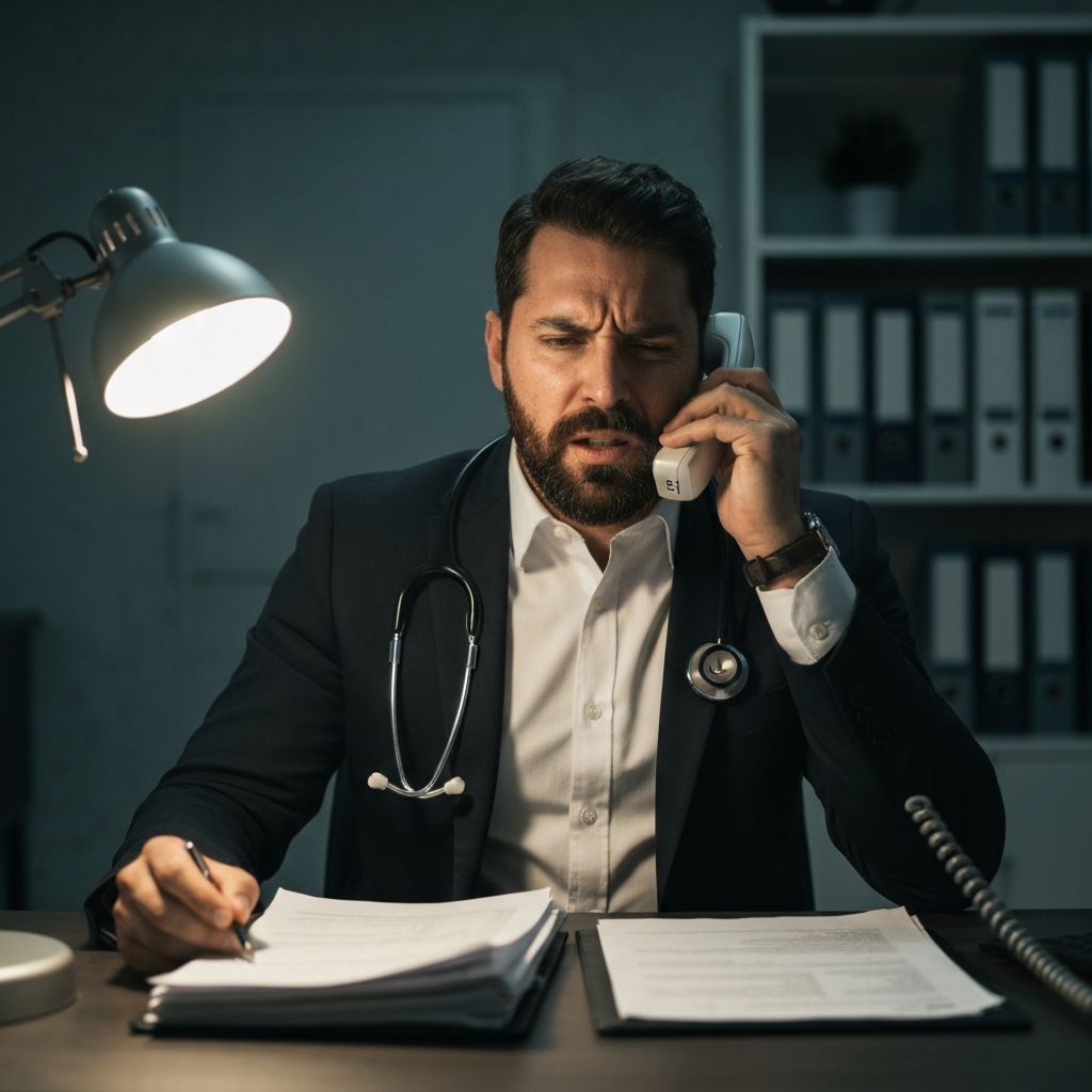 Medico estressado